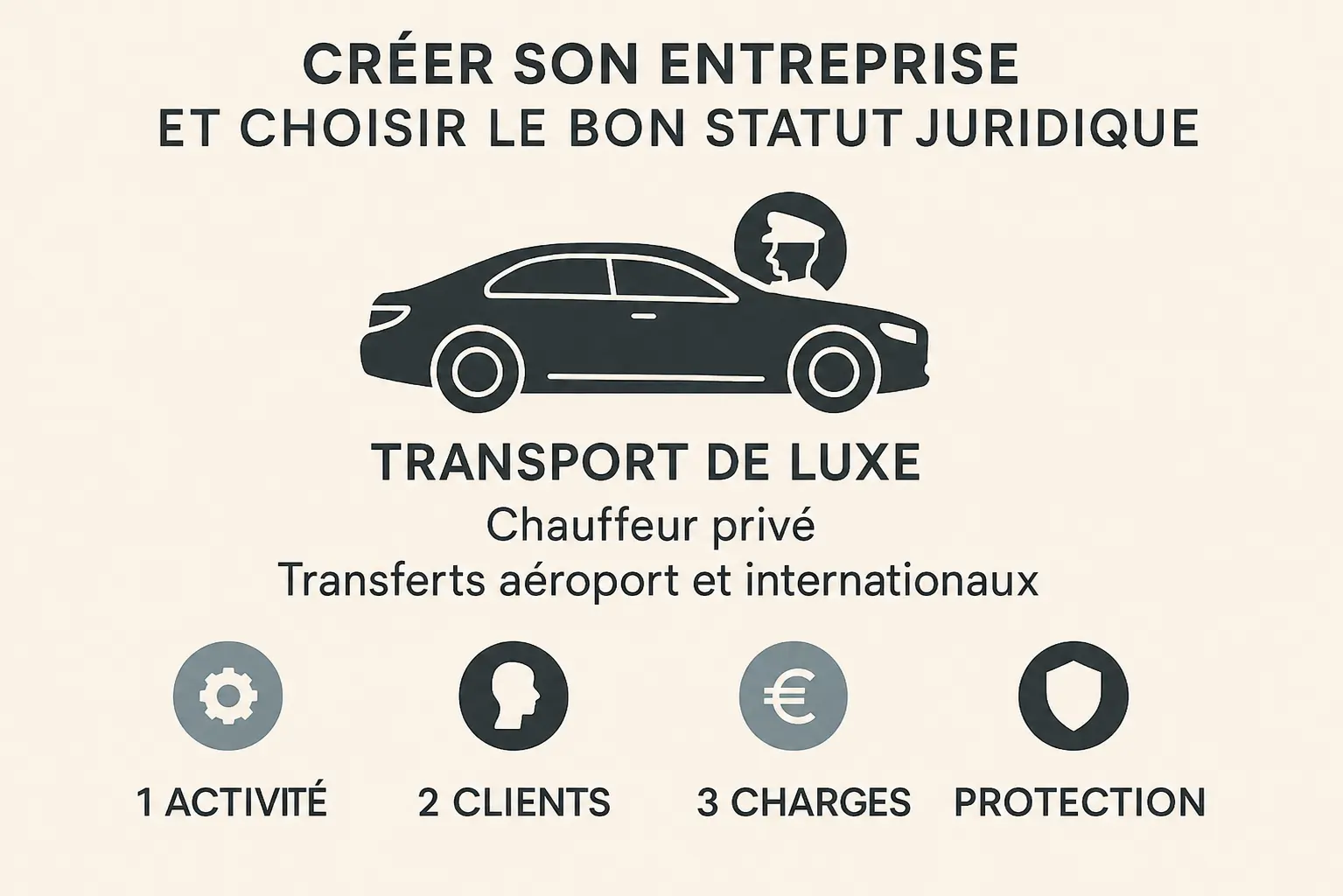 Infographie : Créer son entreprise et choisir le bon statut juridique