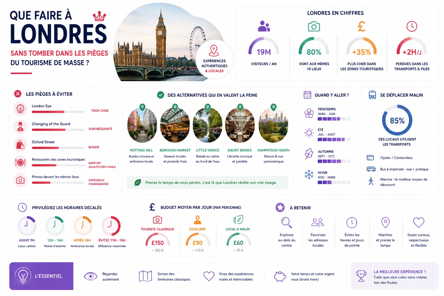 guide activités à Londres